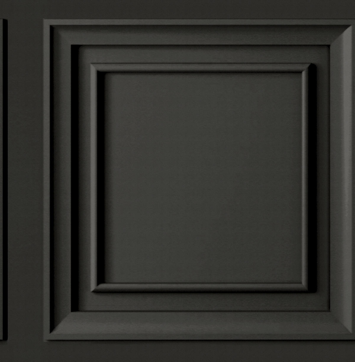 VLIESTAPETE - Panel Schwarz - Schwarz, Papier/Kunststoff (52/1000cm) - Sublime