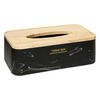 TASCHENTUCHBOX Lea - Schwarz, Kunststoff (25/13.3/8.6cm) - 5five Simply Smart