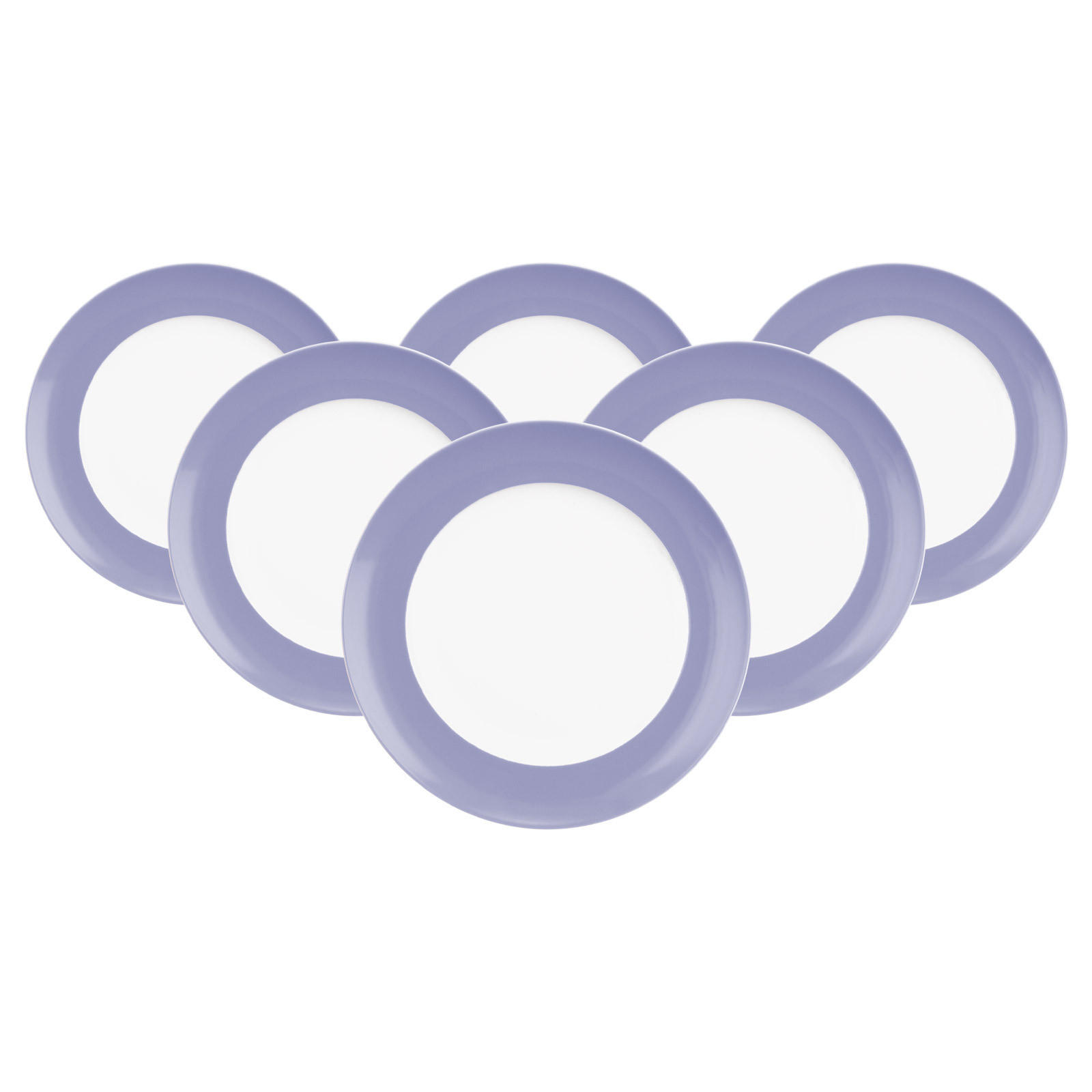 FRÜHSTÜCKSTELLER Liberty Pure Colors Grape Purple ø 22,5 cm 6er Set - Lila, Keramik (22.6cm) - Seltmann Weiden