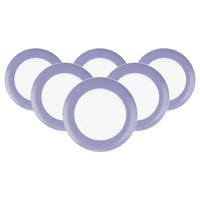 FRÜHSTÜCKSTELLER Liberty Pure Colors Grape Purple ø 22,5 cm 6er Set - Lila, Keramik (22.6cm) - Seltmann Weiden