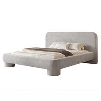 POLSTERBETT Frederico 140x200 cm Hellgrau Chenille – (Doppelbett mit Bettkasten, Lattenrost, rundes Kopfteil) - Hellgrau, Holz/Holzwerkstoff (140/200cm) - Ravio