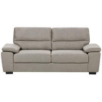 3-SITZER-SOFA hellbraun Vogar - Hellbraun, Textil (195/90/74cm) - Beliani