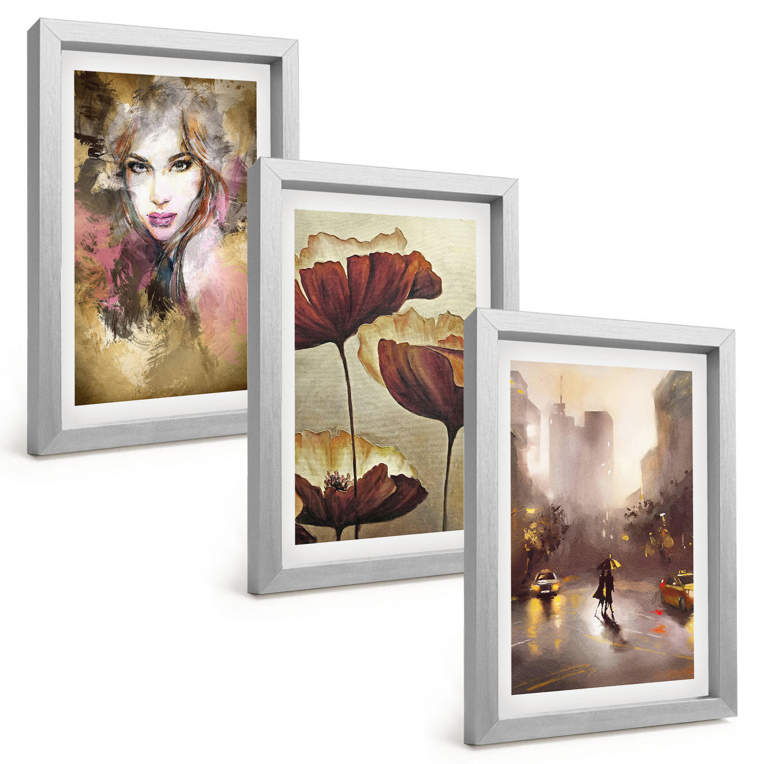Tulup Bilder Silber 20x30 cm