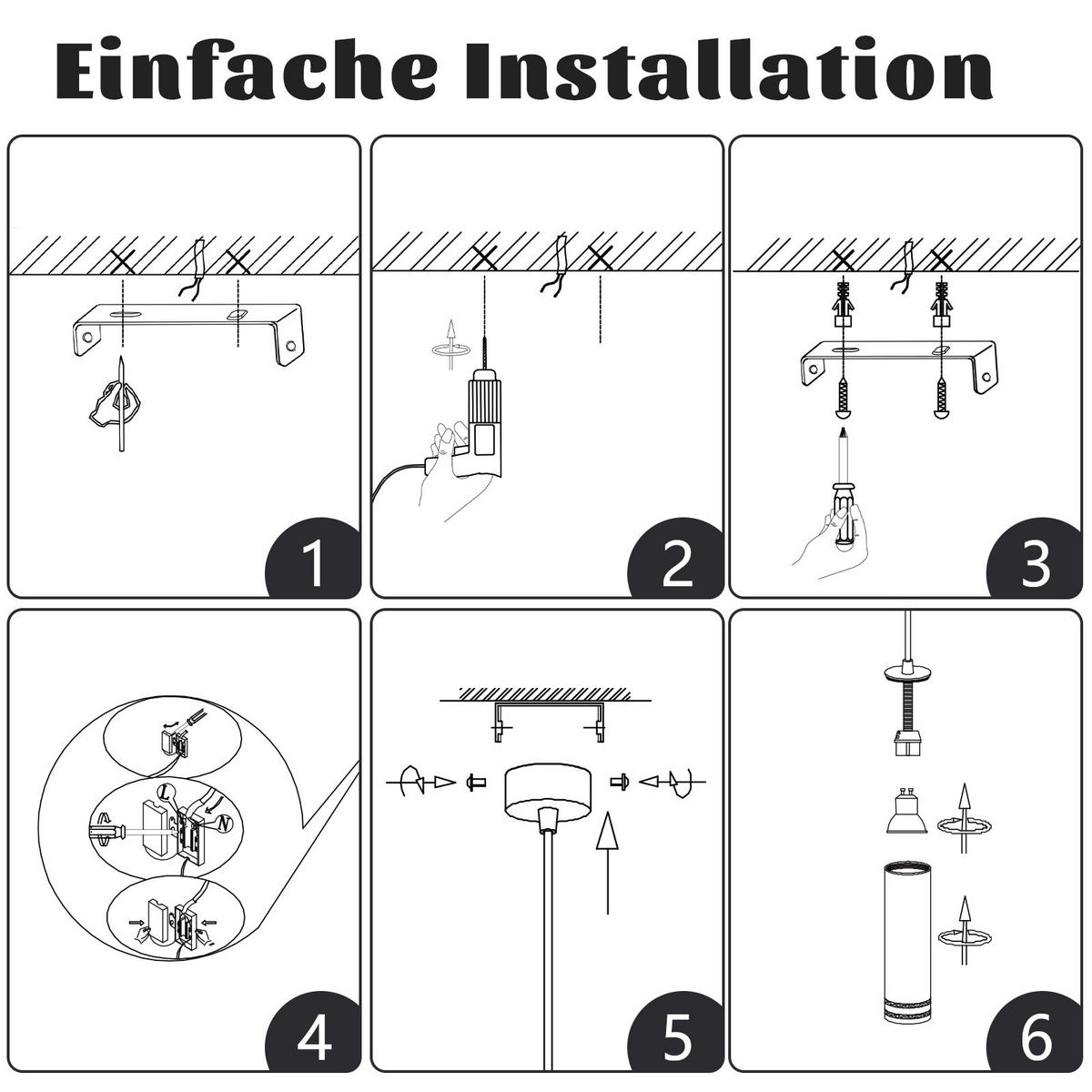 PENDELLEUCHTE Darien 155/30/6 cm - Schwarz, Metall (155/30/6cm) - ZMH