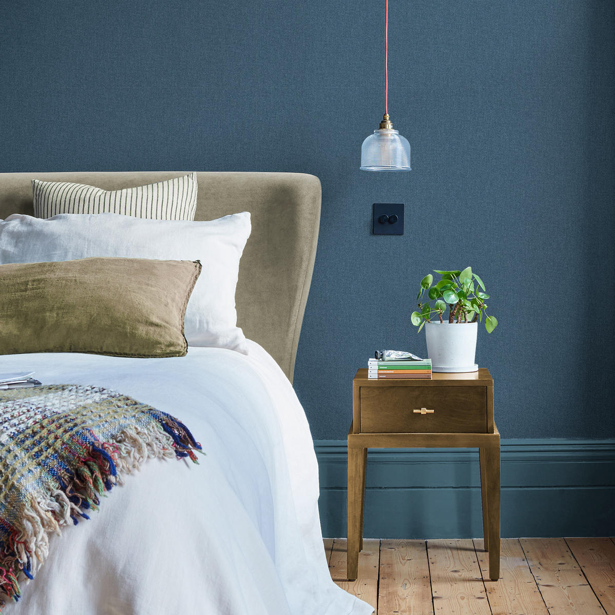 VLIESTAPETE Landhaus Tiamat - Blau, Papier/Kunststoff (52/1000cm) - Graham & Brown