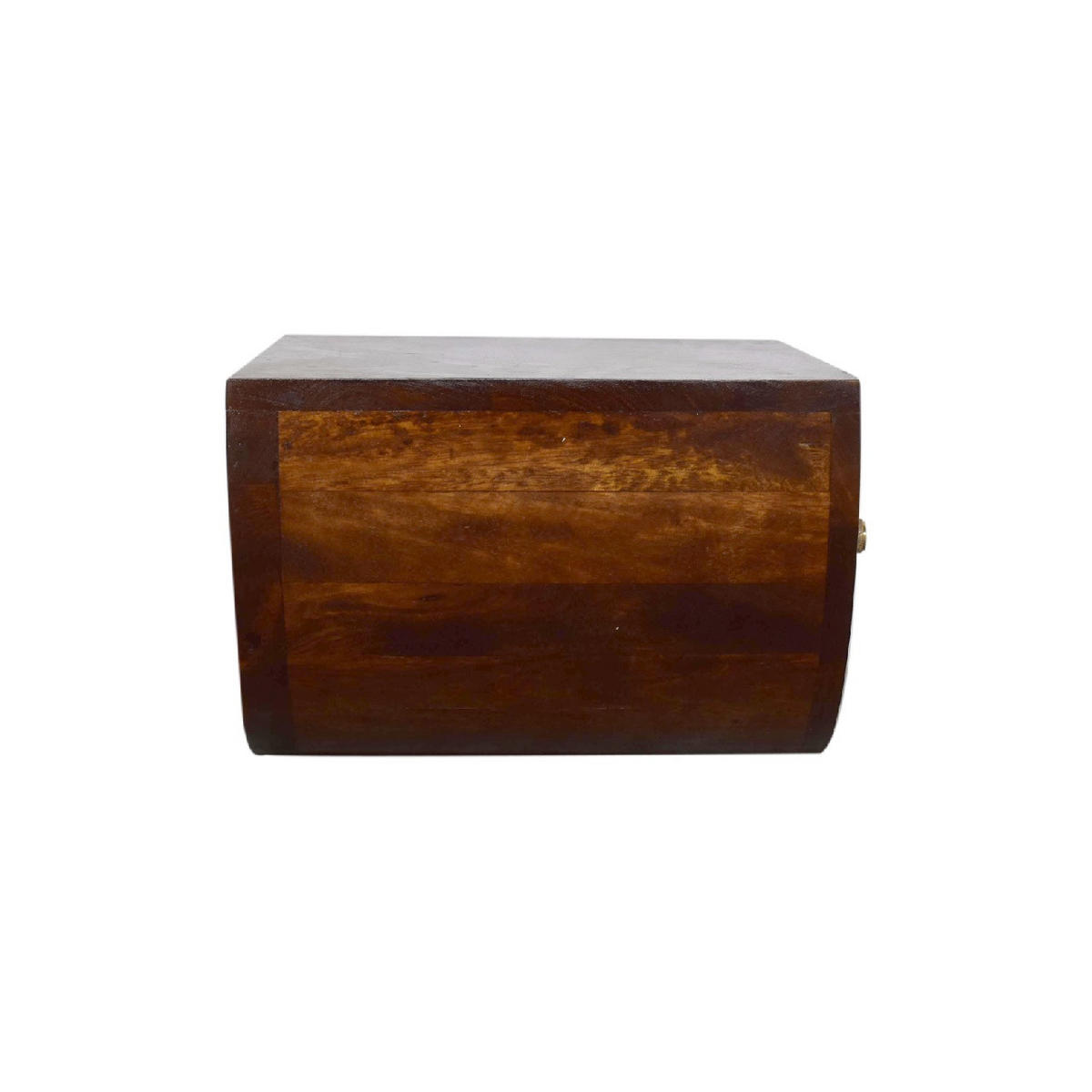 NACHTTISCH Levitate, Wandmontiert, 1 Schublade, Braun - Kastanienfarben/Messingfarben, Holz/Metall (45/23/32cm) - Artisan Furniture
