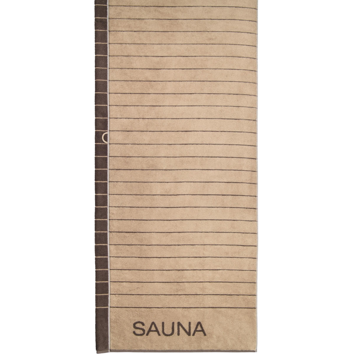 SAUNATÜCHER BALANCE DOUBLEFACE 6237 SAND - 39 - Sandfarben, Textil (80/200cm) - Cawoe
