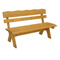 GARTENBANK Drieburg 3-Sitzer 150cm aus Kiefer massiv - Braun, Holz (150/82/60cm) - TPFGarden