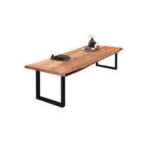 ESSTISCH VALIN - Beige/Schwarz, Holz/Metall (110/260/79cm) - SAM