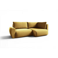 ECKSOFA Galan Mini Mit Schlaffunktion - Gelb, Holzwerkstoff/Textil (153/241cm) - Fun Möbel