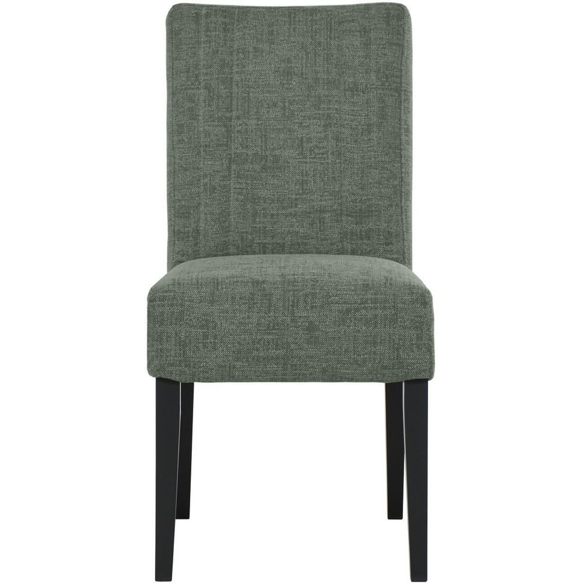 STUHL FREYA mit schwarzen Holzbeinen, Polsterstuhl, Dunkelgrün - Dunkelgrün/Schwarz, Holz (47/94/42cm) - Beautysofa