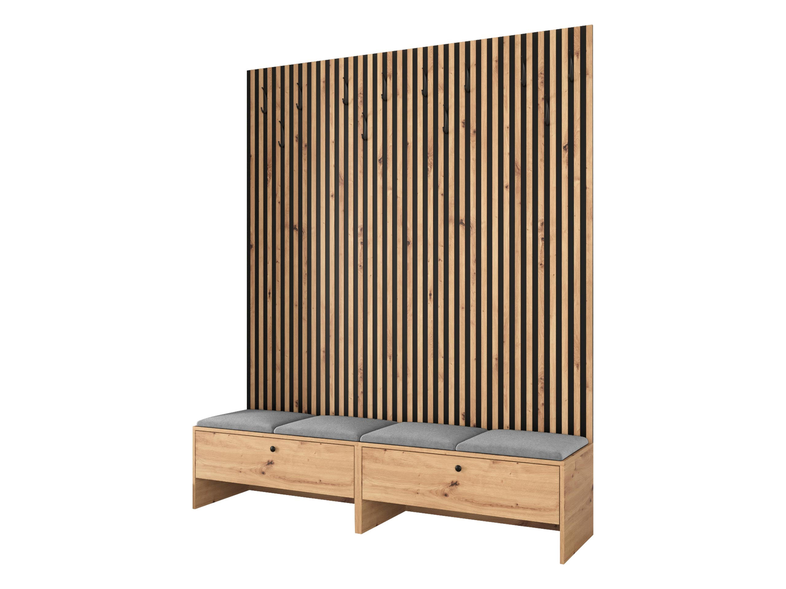 GARDEROBE Balma V - Grau, Holzwerkstoff (170/206/44cm) - MIRJAN24