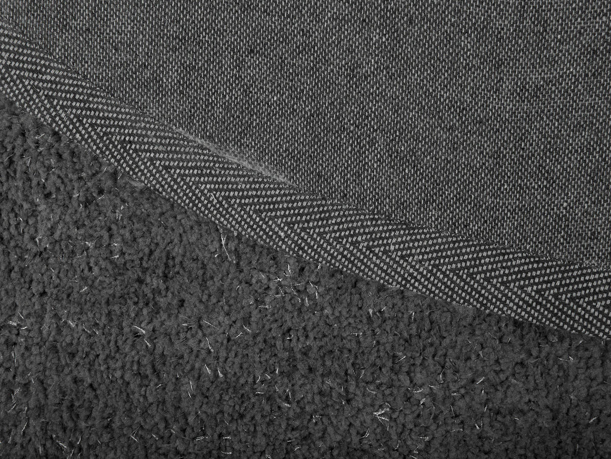 SHAGGY-TEPPICH Demre 200/200 cm - Grau, Kunststoff (200/200cm) - Beliani