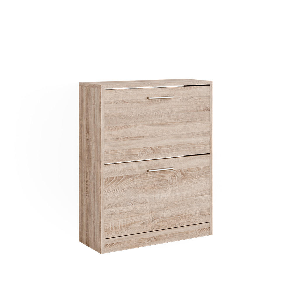 SCHUHSCHRANK Gizmo Sonoma 59 x 72.5 cm 2 Fächern - Sonoma Eiche, Holzwerkstoff (59/72.5/22cm) - Vicco