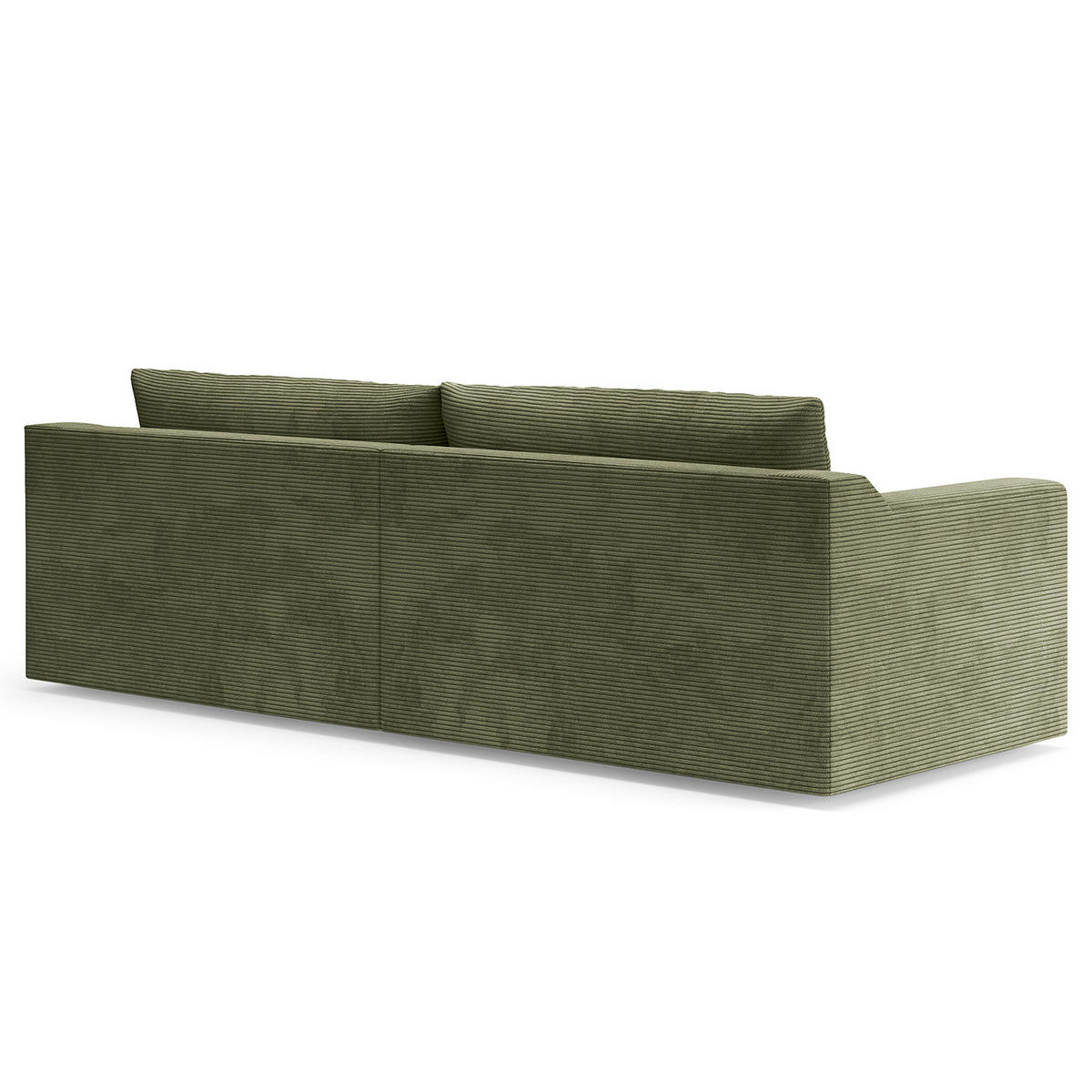 BIGSOFA - Schwarz/Grün, Kunststoff/Textil (274/90/112cm) - home24