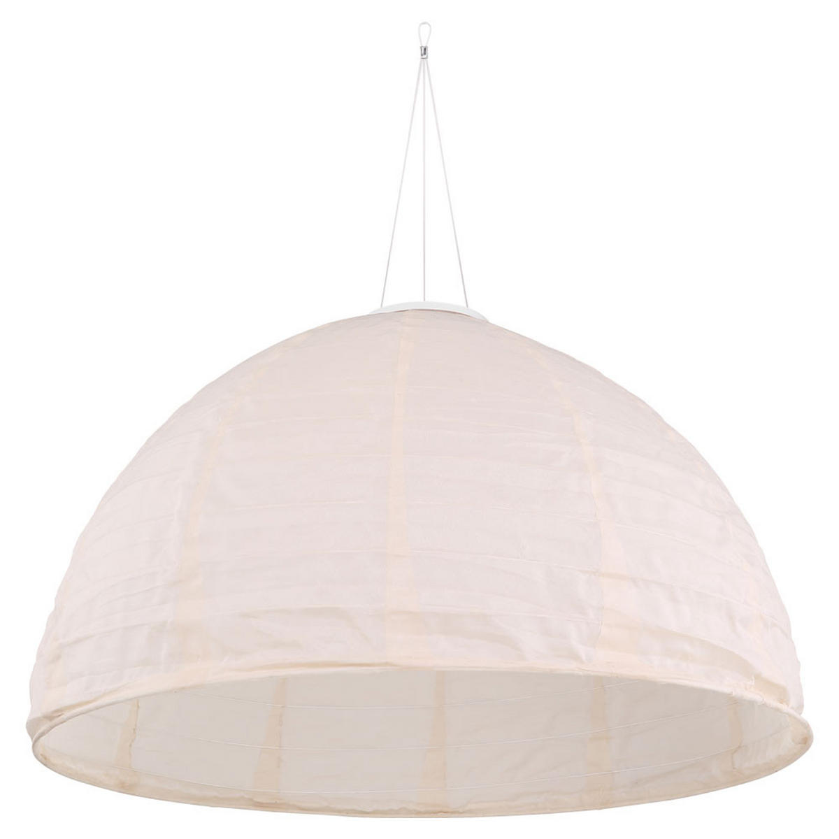 LED AUSSENHÄNGELAMPE Leinen Weiß 2er Set - Weiß, Textil (40/40/30cm) - Globo Lighting