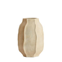 VAZE Saphira Braun 33/33/50 cm - Braun, Stein (50cm) - Light & Living