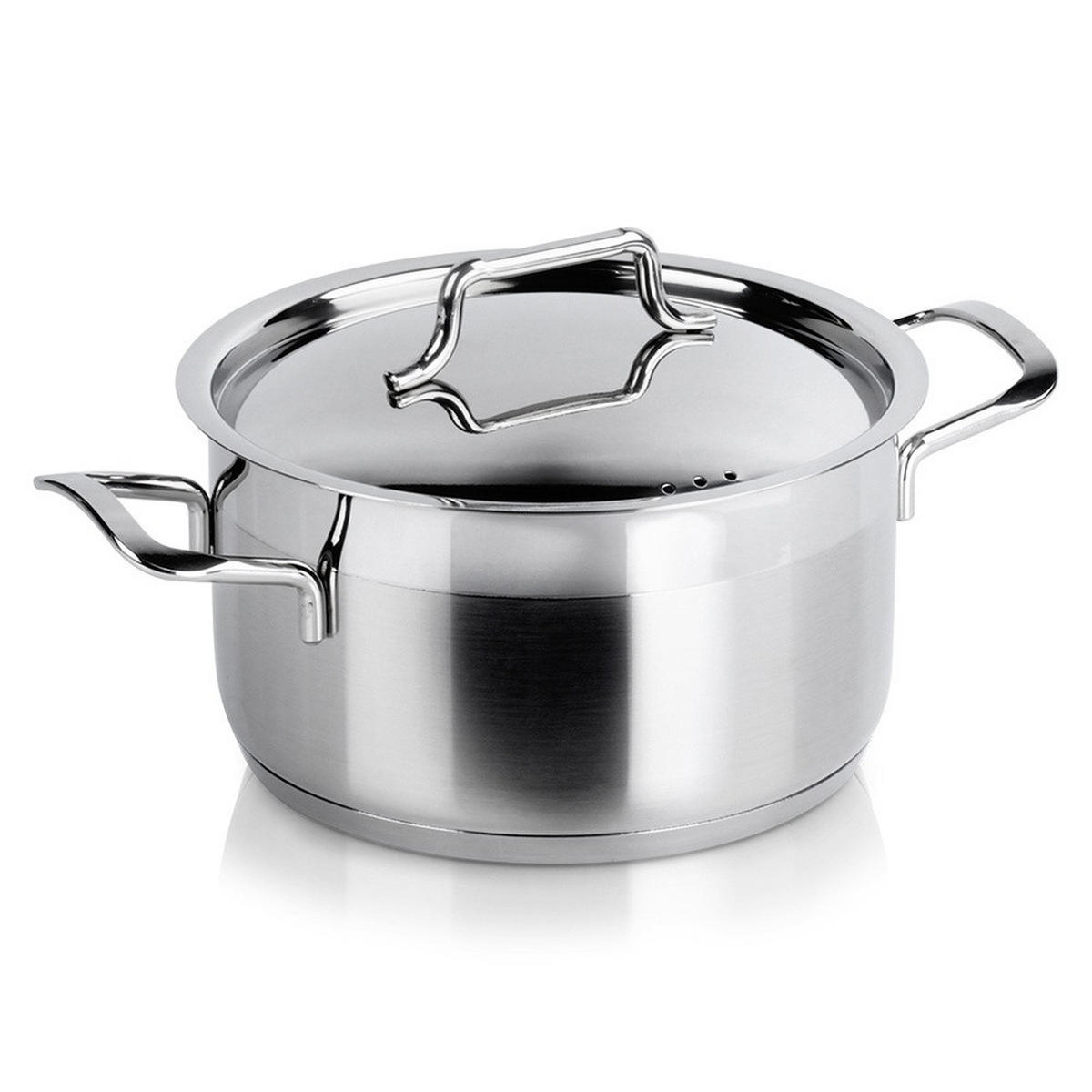 KOCHTOPF Anett mit Edelstahldeckel silber - Silberfarben, Metall (1.9cm) - Orion 