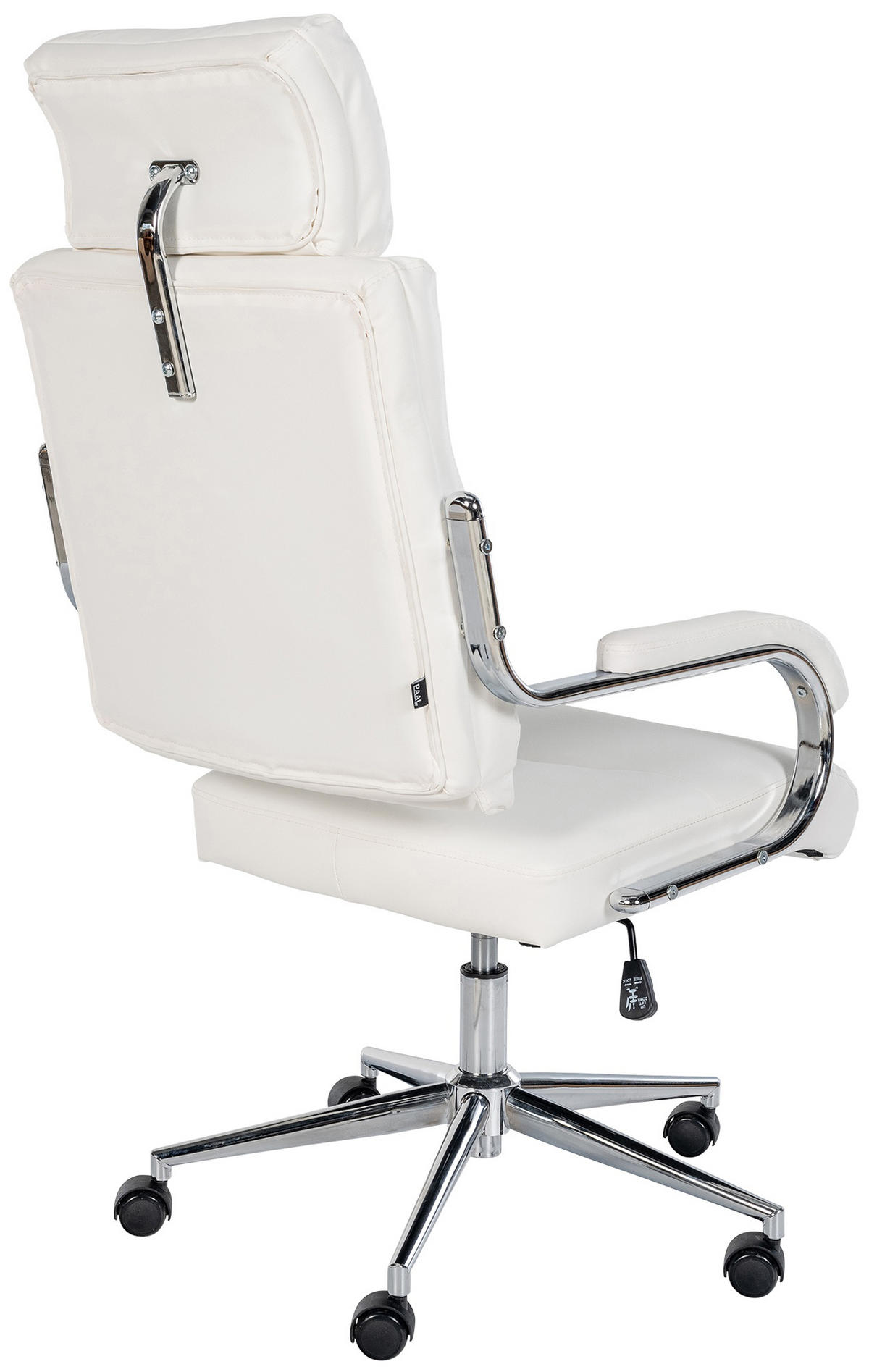 BÜROSTUHL Noxar weiß - Chromfarben/Weiß, Kunststoff/Metall (61/129/78cm) - TPFLiving