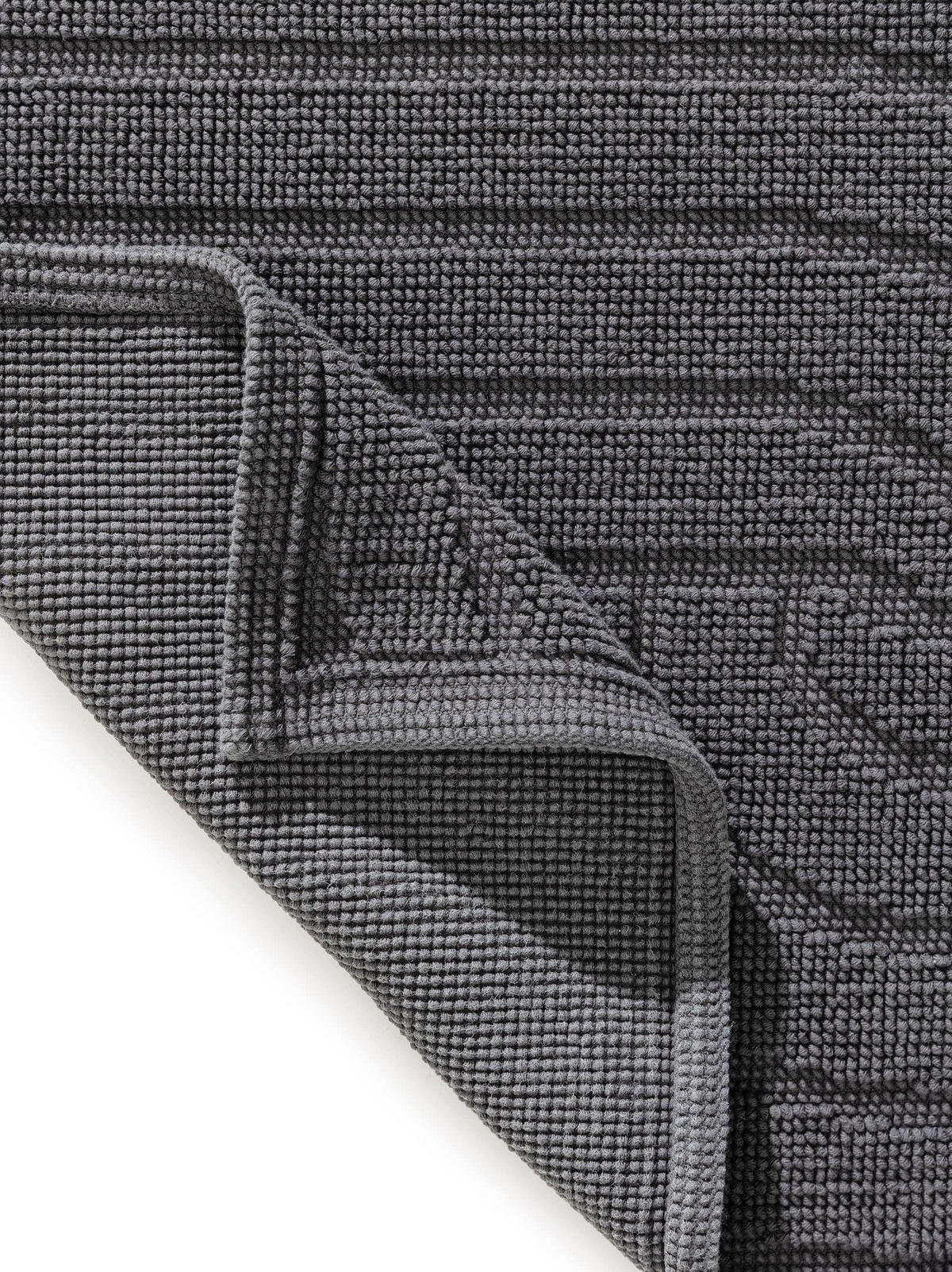 BADEMATTE Jojo Anthrazit 50x80 cm - Anthrazit, Textil (50/80cm) - benuta Nest