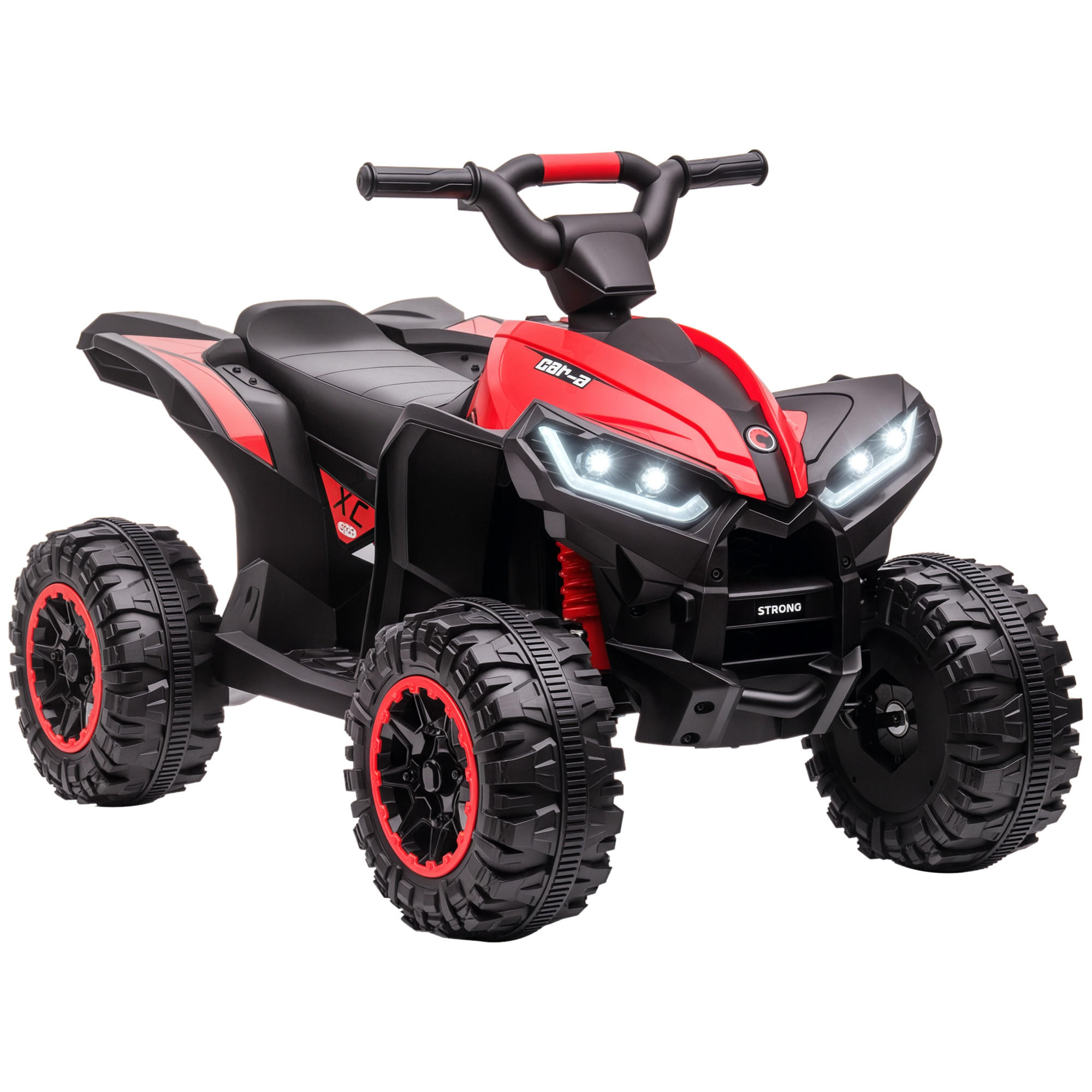 ELEKTRO-QUAD DE-13034 2 Motoren Rot - Rot, Kunststoff (83/53/55.5cm) - ComfortXL