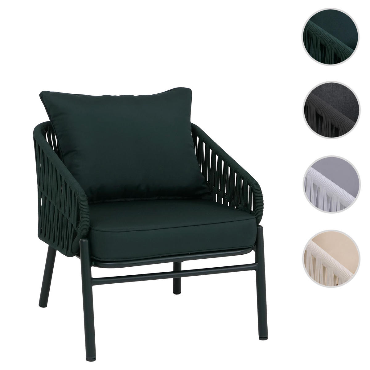 ZAHRADNÍ ŽIDLE Zelená - zelená barva, kov (64/67/70cm) - MCW