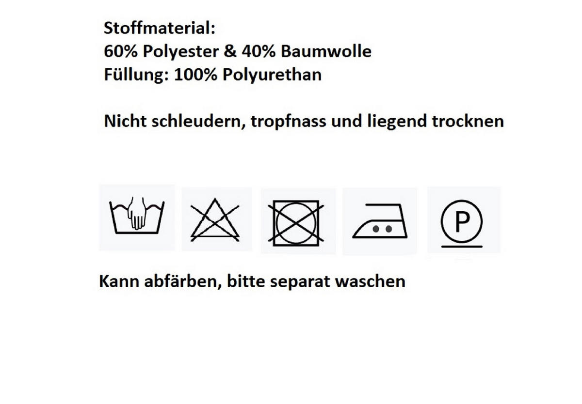 STUHLKISSEN mit Schleifenband - Mintgrün, Textil (46/42/7cm) - Bonvionn