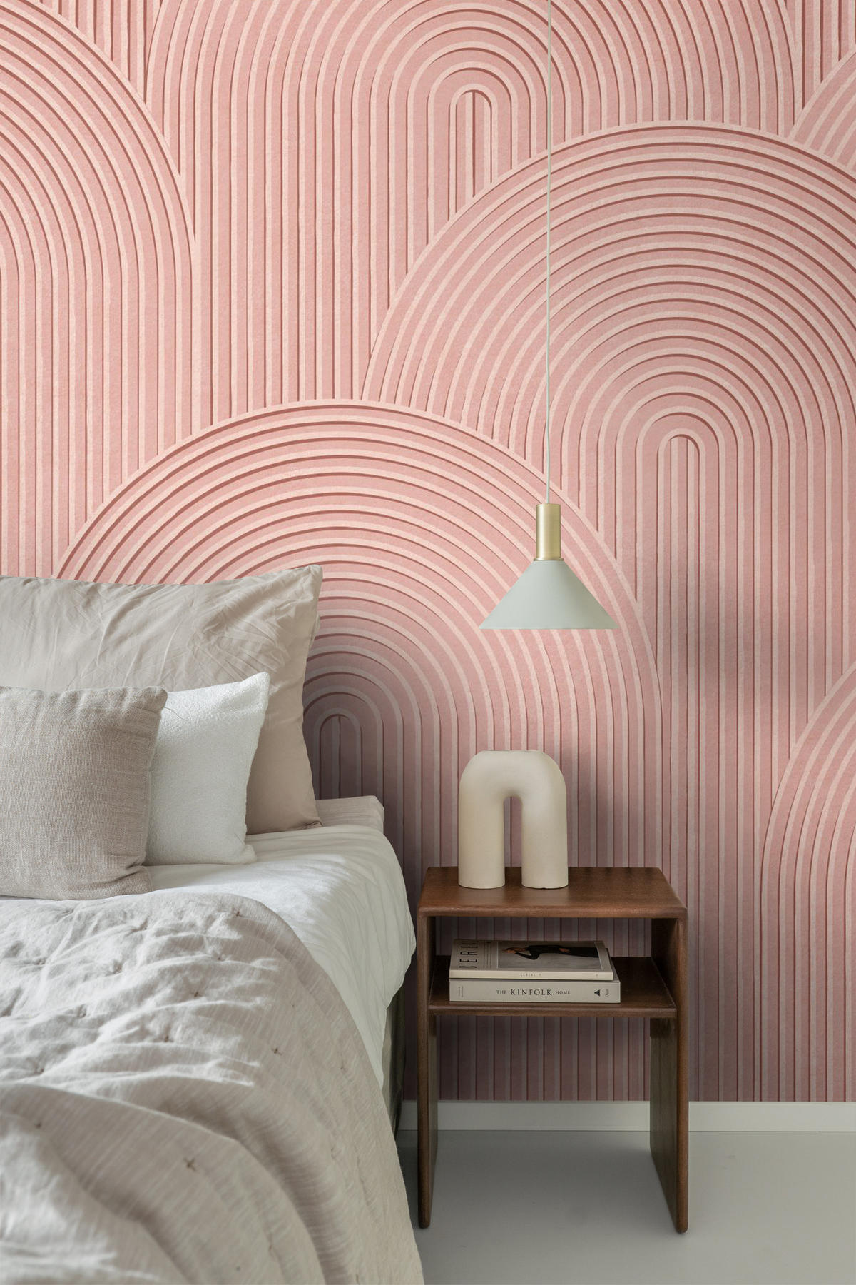 FOTOTAPETE 3D-Muster 250 x 279 cm - Pink, Papier (250/279cm) - Origin Wallcoverings
