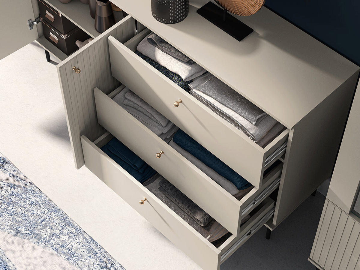 KOMMODE – 120 cm – Sophie – Kaschmir – KM-024 - Kaschmir, Holzwerkstoff (120/85/40cm) - hi-markt