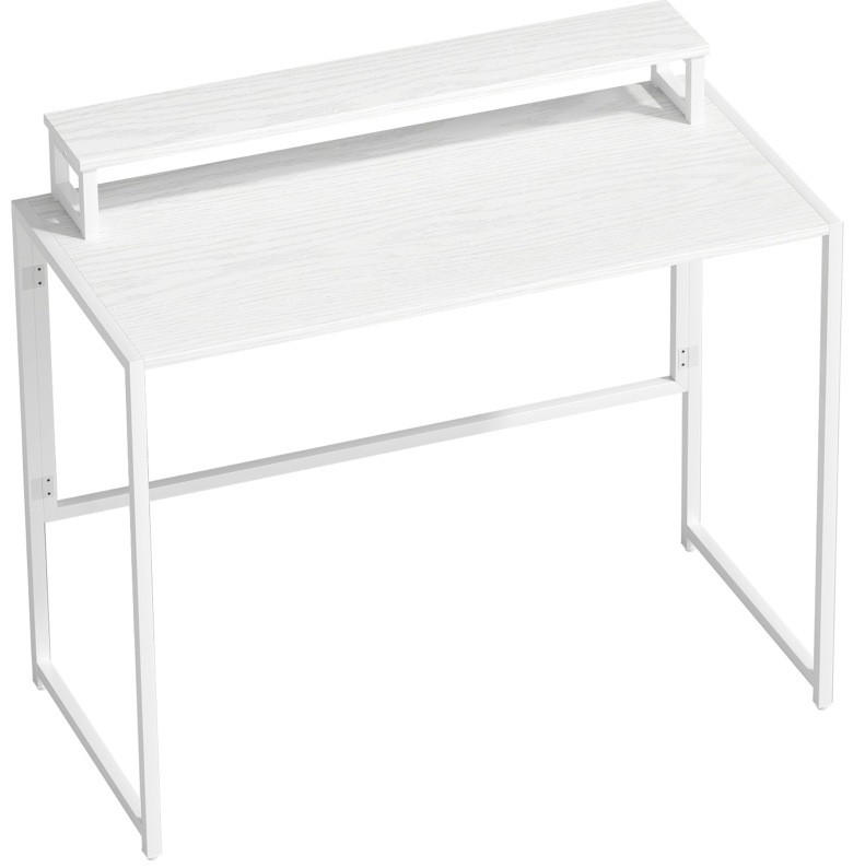 SCHREIBTISCH klappbar 100 x 48 cm Holzoptik Weiß - Weiß, Holz (100/48/87.5cm) - Meubliv