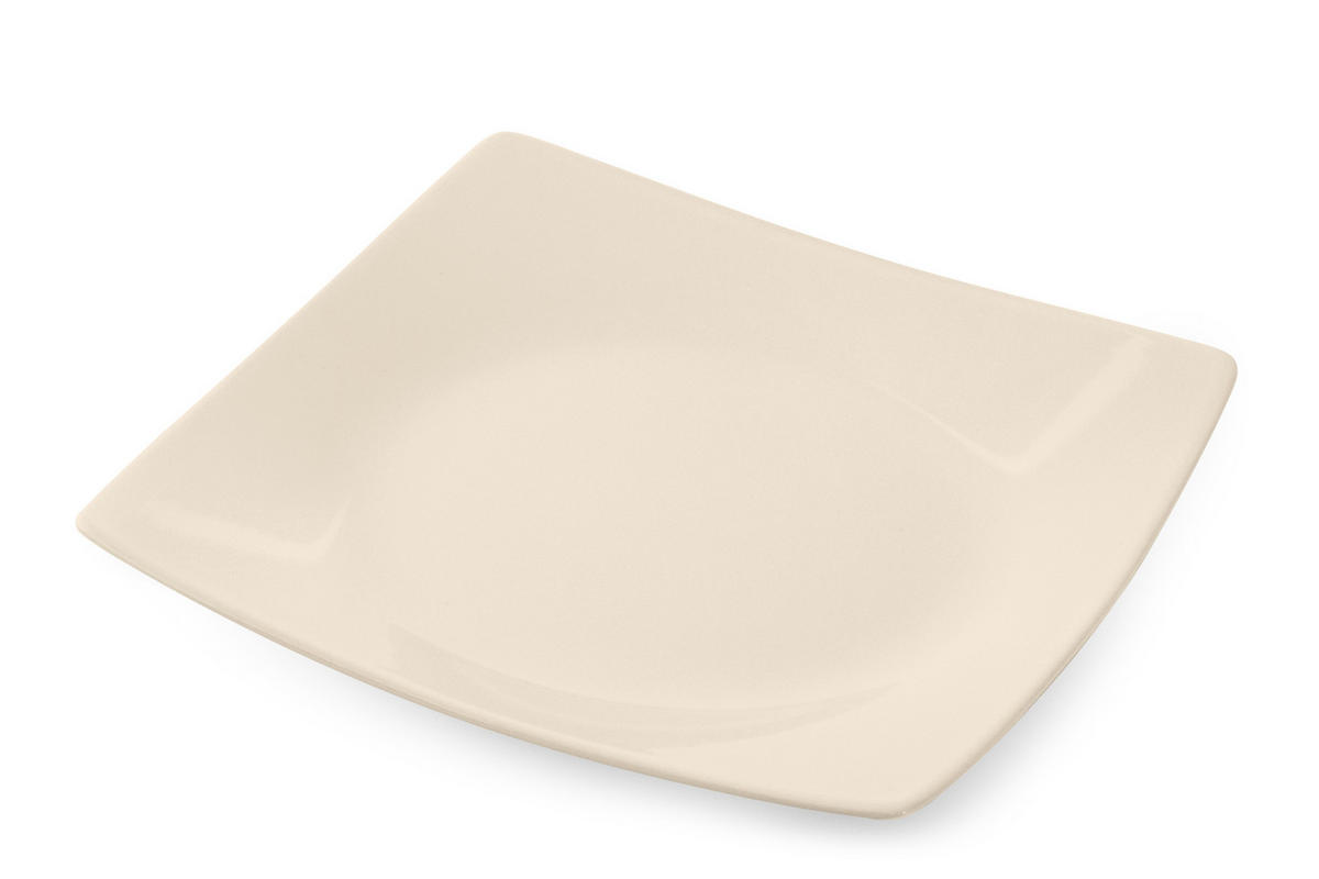 TELLERSET EPIRI Speiseteller 6 Personen 6-tlg - Beige, Keramik (25cm) - KONSIMO®