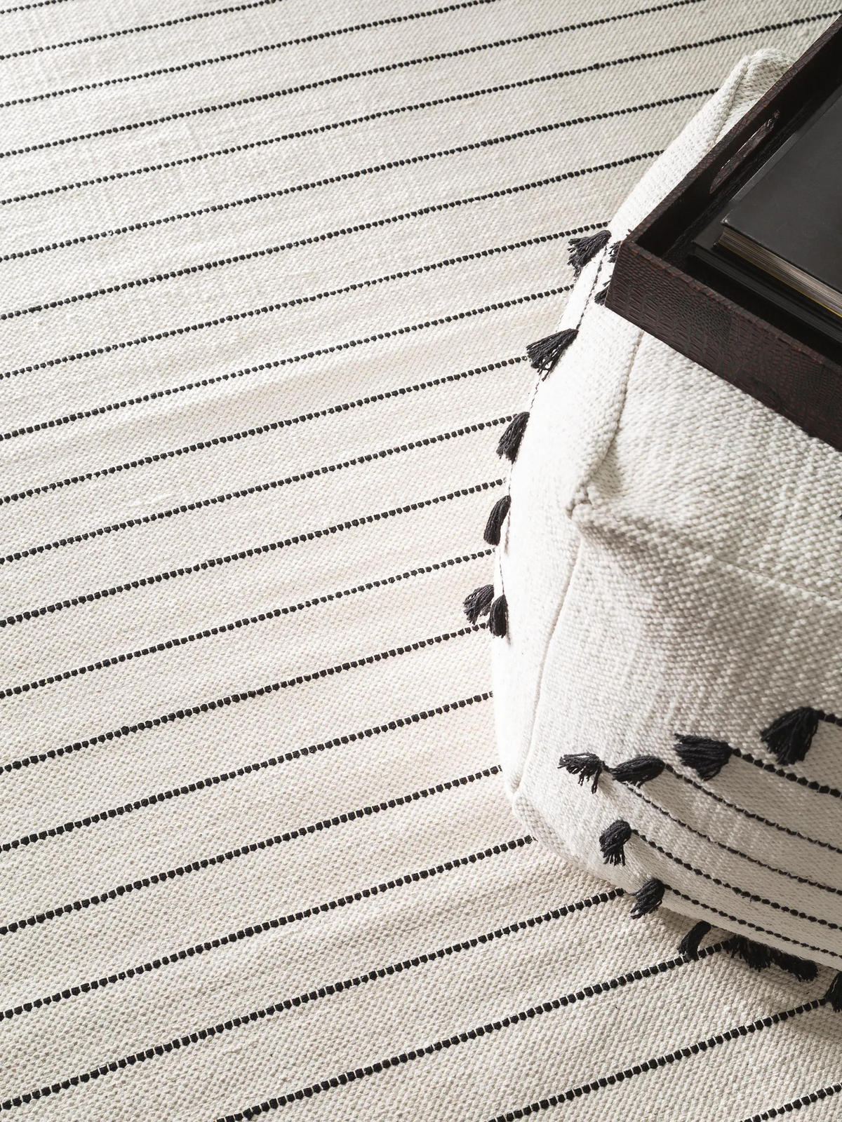 BAUMWOLLTEPPICH Bo Ivory 200x300 cm - Creme, Textil (200/300cm) - benuta Pop