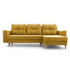 ECKSOFA Carl L - Gelb - Gelb, Holz (232/137cm) - Möblo