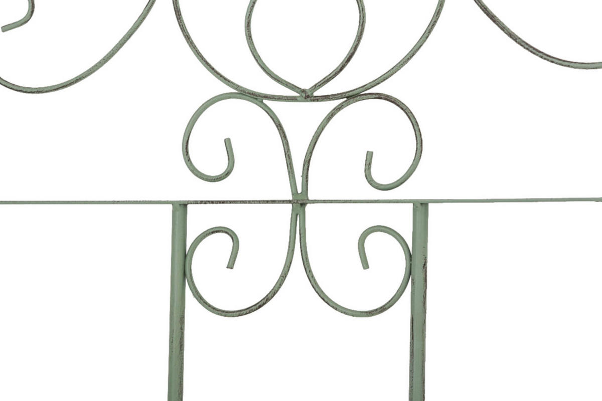 RANKGITTER Paul - 2er Set antik-grün - Grün, Metall (85.5/170/2cm) - TPFLiving