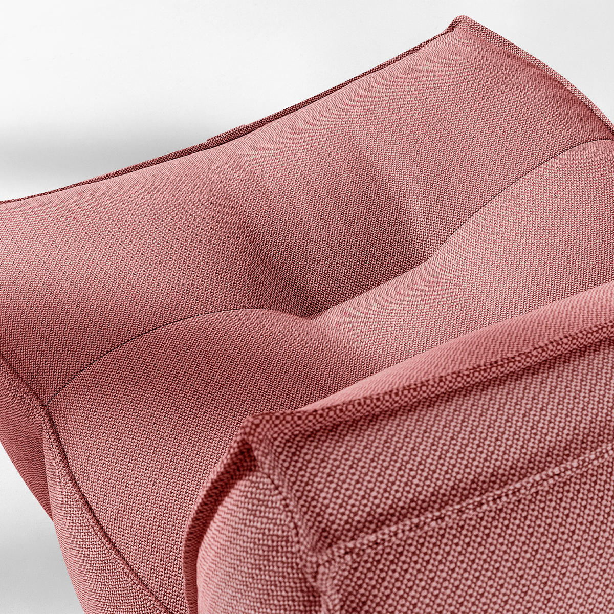 GARTENLOUNGE-SET LOVIA, Möbel-Set, Rot/Weiß - Rot, Textil - KONSIMO®