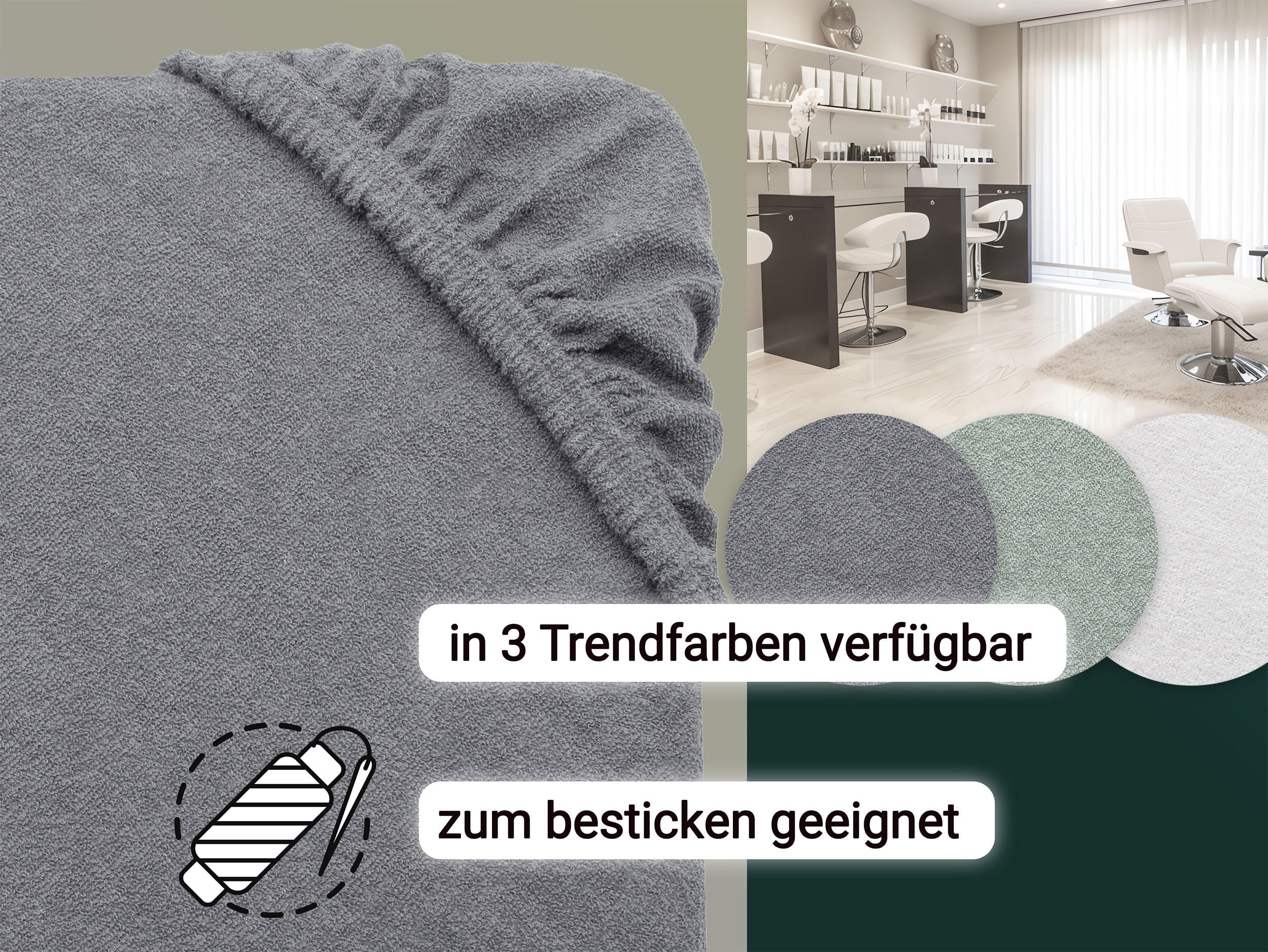 LIEGENBEZUG, 80% Baumwolle, 20% Polyester - Graphitfarben, Naturmaterialien (70/10/200cm) - Zollner