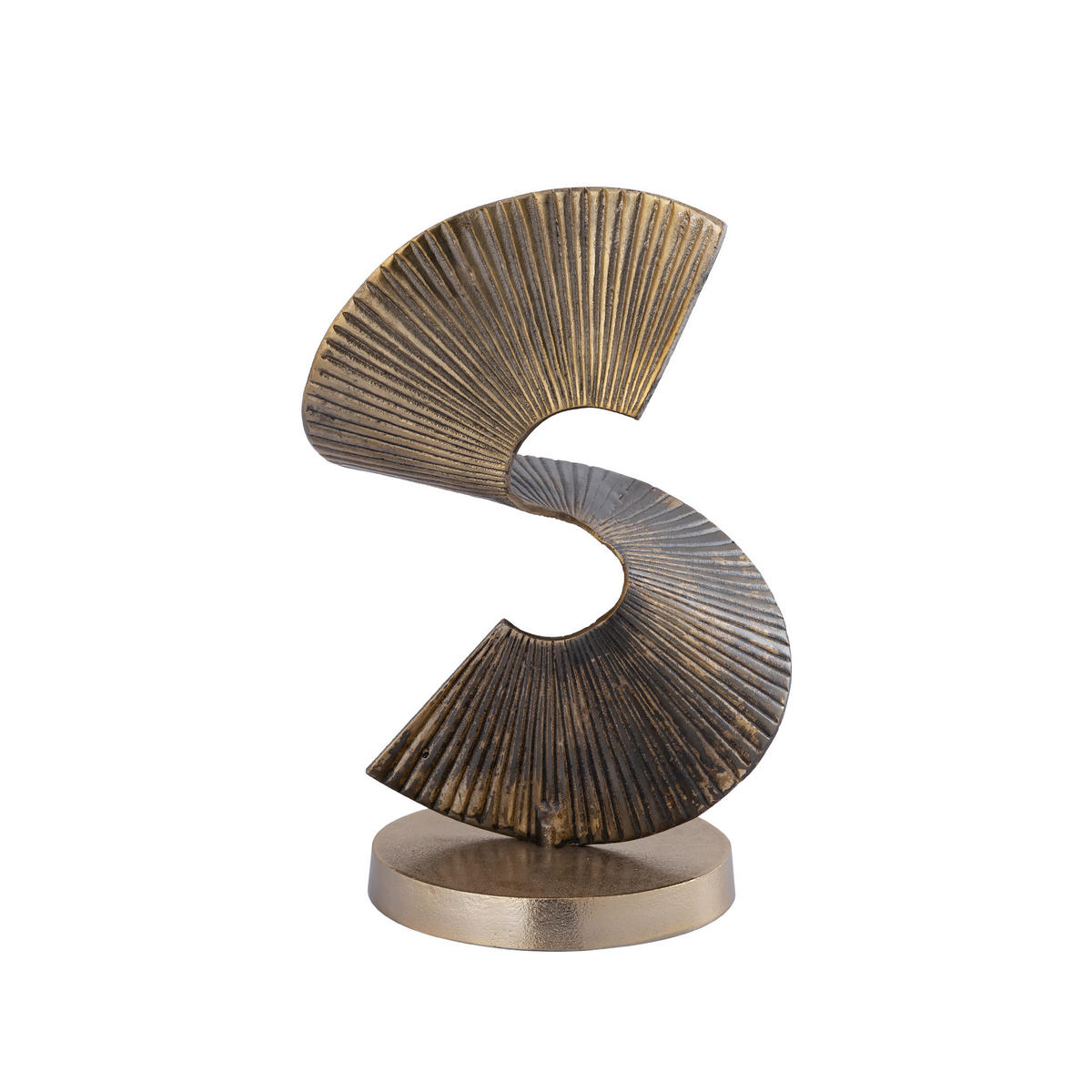 SKULPTUR Manoa Gold 28/22/38cm - Goldfarben, Metall (22/38/28cm) - PTMD Collection