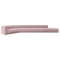 ECKSOFA modulares Sofa Tilmo-L3 - 581x194x70 cm Rosa - Rosa, Holzwerkstoff/Textil (581/194cm) - ALTDECOR
