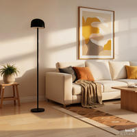 AKKU-STEHLEUCHTE - Eisen / Kunststoff - Dimmbar - Schwarz, Kunststoff/Metall (20/20/147cm) - home24