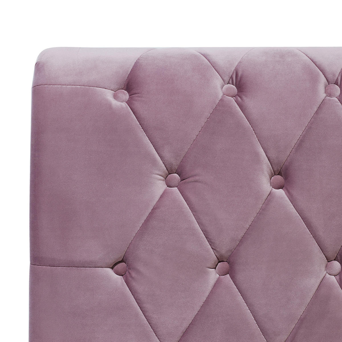 POLSTERBETT 180/200cm Rosa Avallon - Pink, Textil (180/200cm) - Beliani