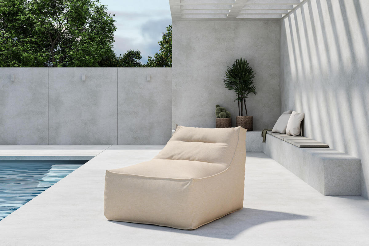 GARTENSESSEL REDANG Beige 94x118x83 cm - Beige, Textil (94/83/118cm) - FURNLUX