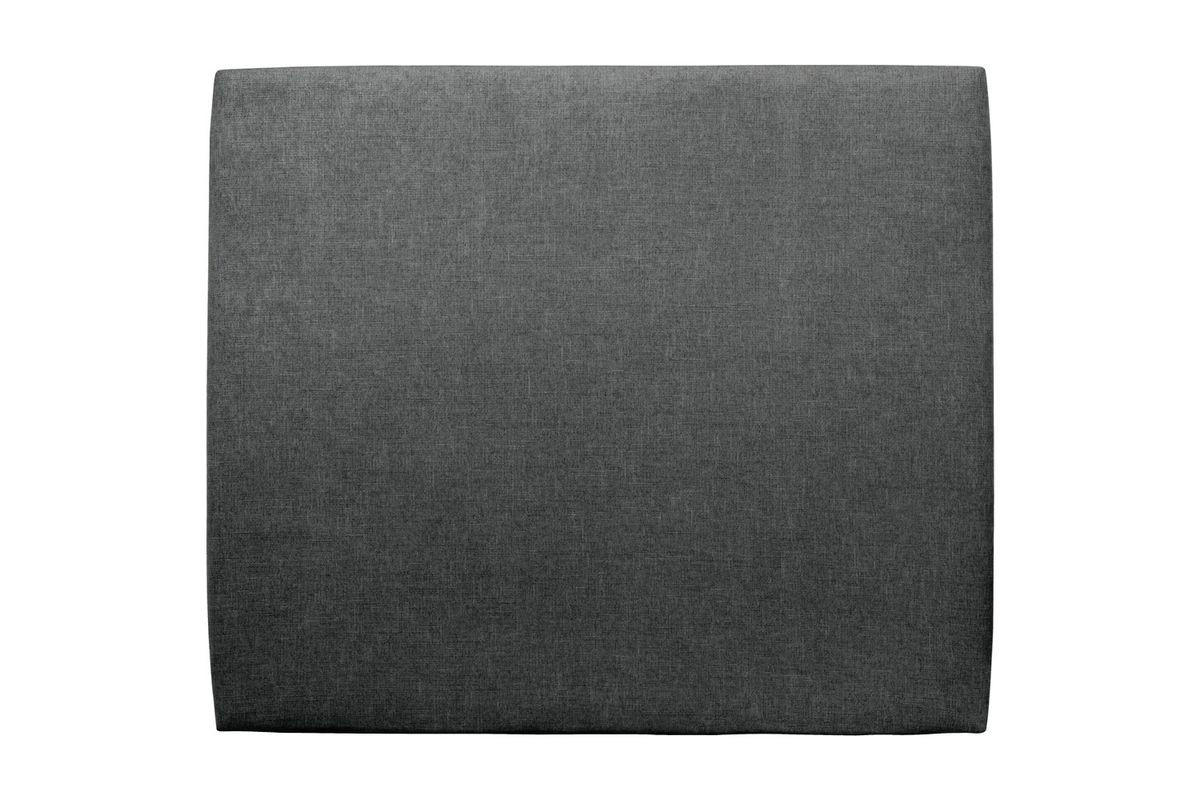 KOPFTEIL gepolstertes – Anthrazitgrauer Stoff - 140 cm - Beige/Anthrazit, Karton/Holz (140/120/10cm) - Sommeil de Plomb