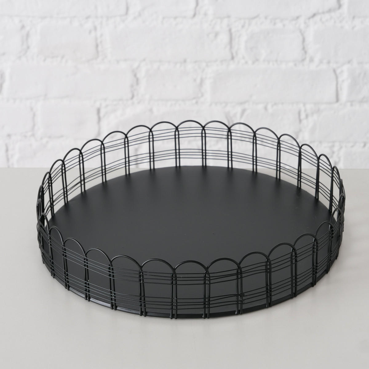 TABLETTS von Weira Schwarz - Schwarz, Metall (31/5/31cm) - Boltze Home