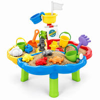 HRACÍSTŮL Vícebarevný pirátský ostrov 3 přihrádky - různobarevná, plast (60/60cm) - Relaxdays