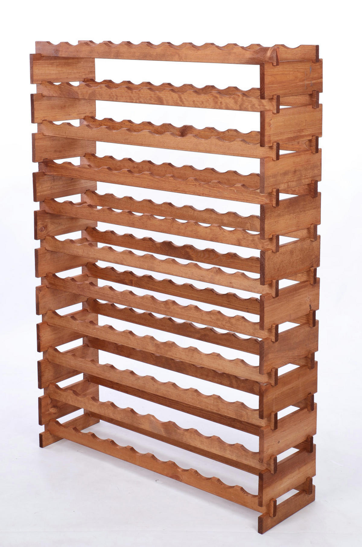 WEINREGAL VINOTECA FLEX PRO HxBxT 149x103x28 110 Flaschen auf 11 Ebene Braun geölt - Braun, Holz (103/149/28cm) - PROREGAL