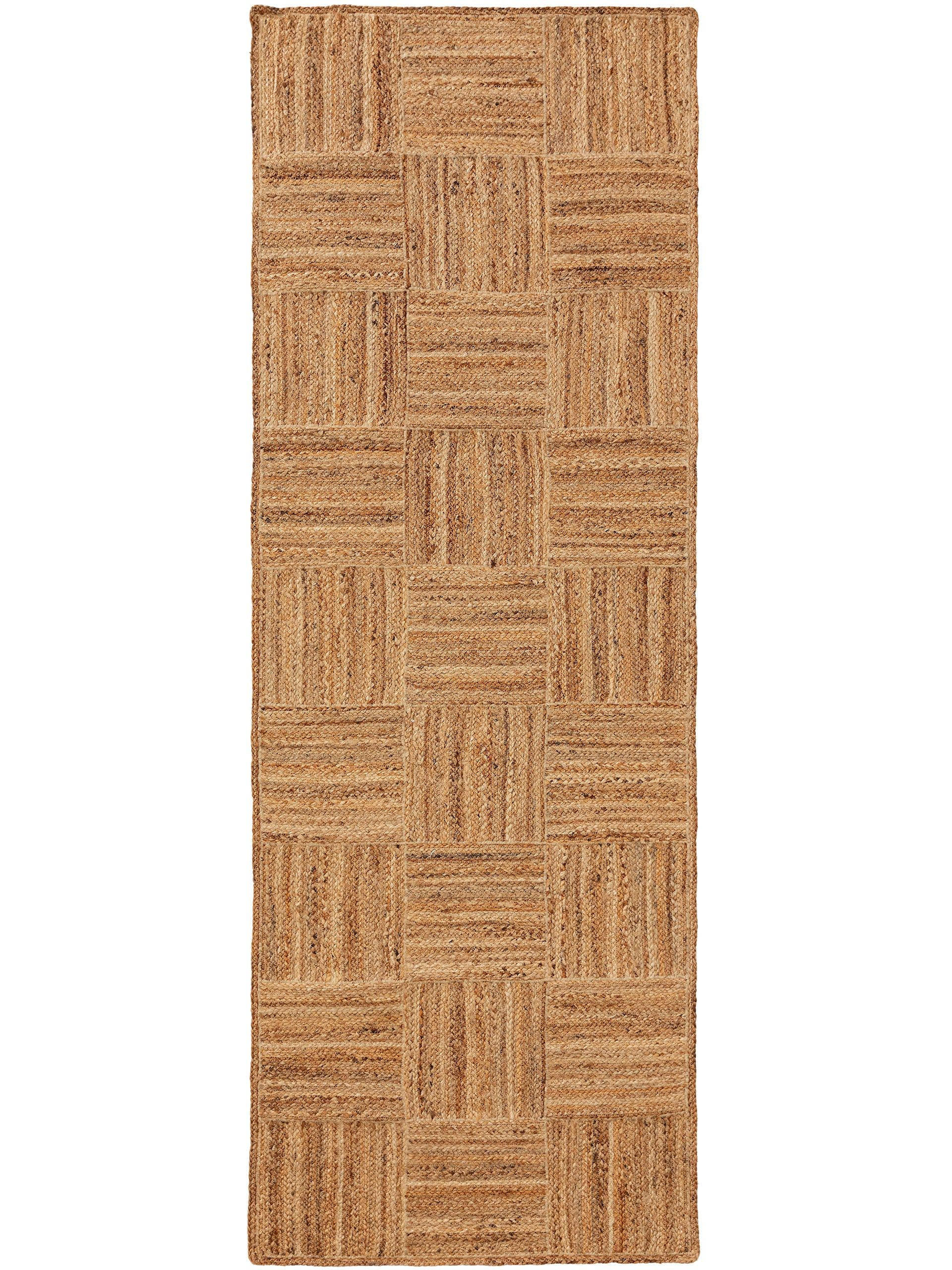 JUTELÄUFER Jutta Hellbraun 70x200 cm - Hellbraun, Textil (70/200cm) - benuta Pure