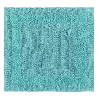 DUSCHVORLEGER 50/50 cm, 100% Baumwolle, wendbar - Hellblau, Textil (50/50cm) - Homescapes