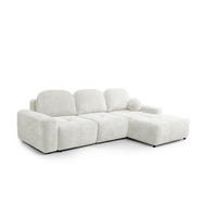 ECKSOFA Argos In Vibe - Creme, Holzwerkstoff/Textil (267/170cm) - Fun Möbel