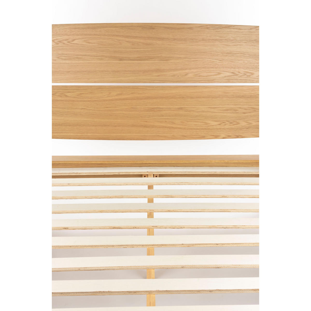 BETT Storm Naturel 160 cm - Naturfarben, Holz (160/200cm) - Zuiver