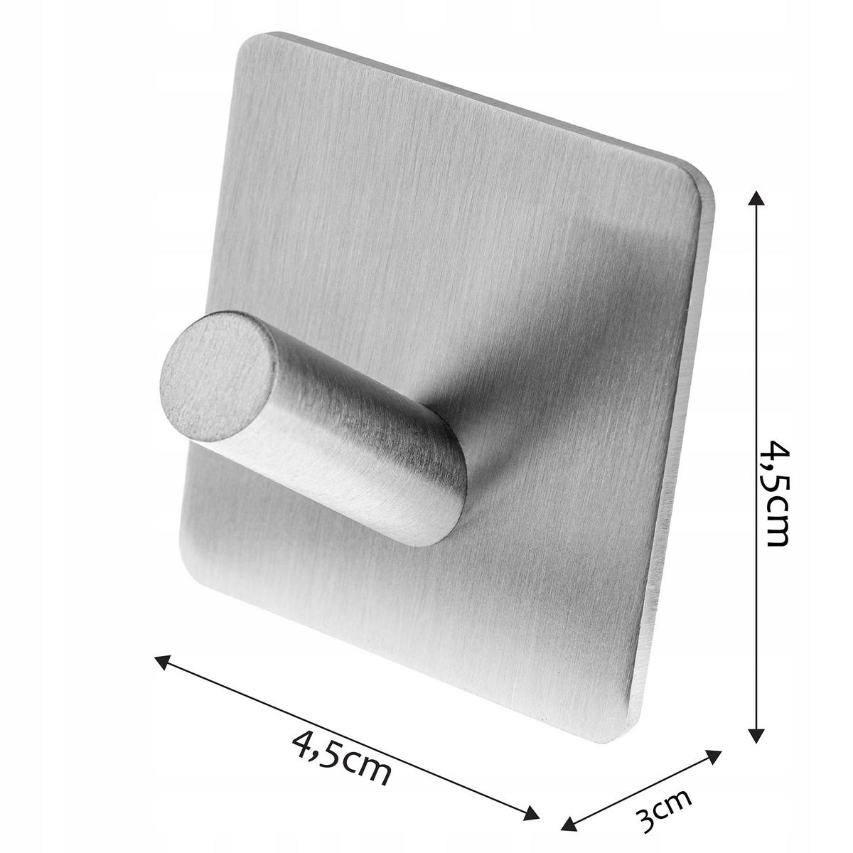 BADAUFHÄNGER quadratisch silber - Silberfarben, Metall (5/5cm) - KADAX
